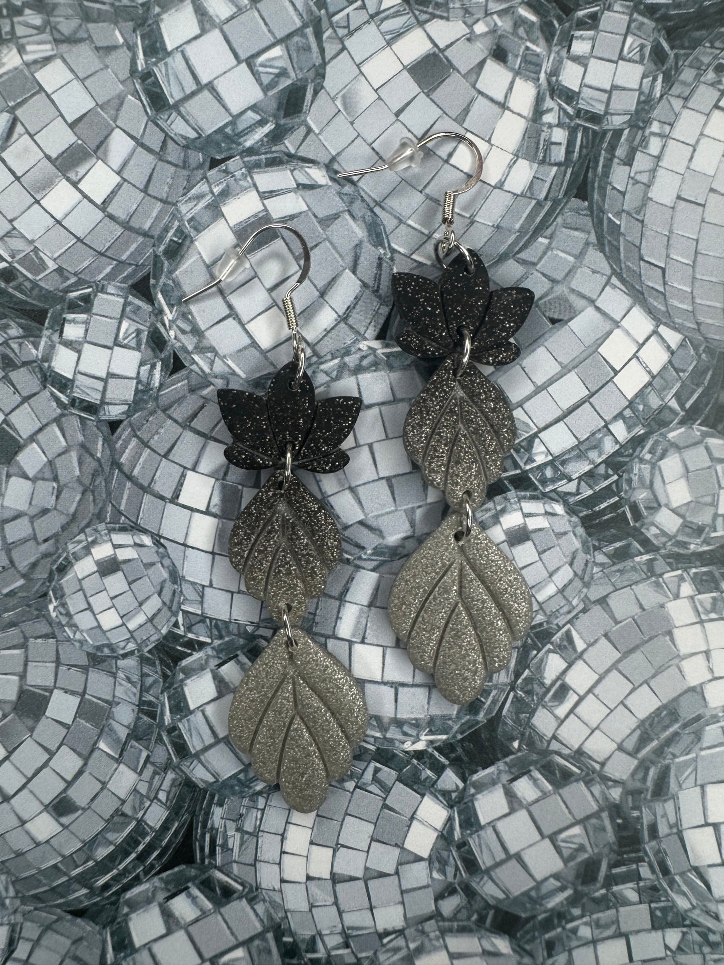 Black Lotus Ombre Dangles