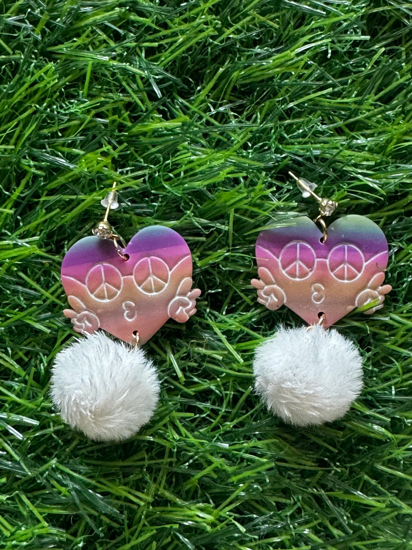 Rainbow Peace Poofs