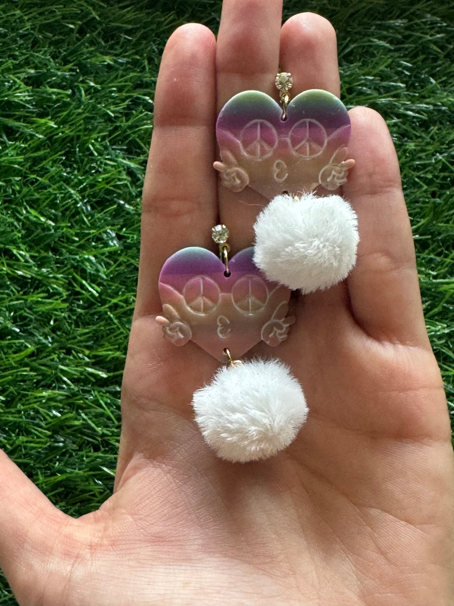 Rainbow Peace Poofs