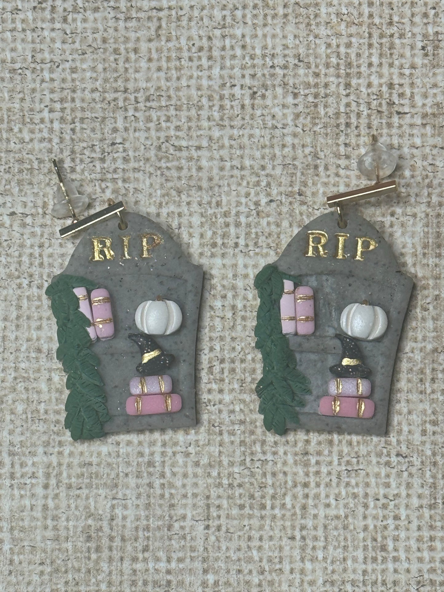 “That witch” bookshelf earrings