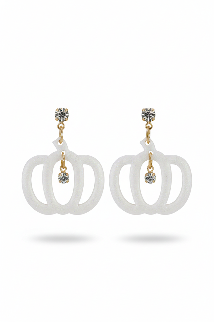 White crystal pumpkins