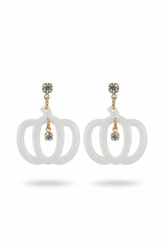 White crystal pumpkins