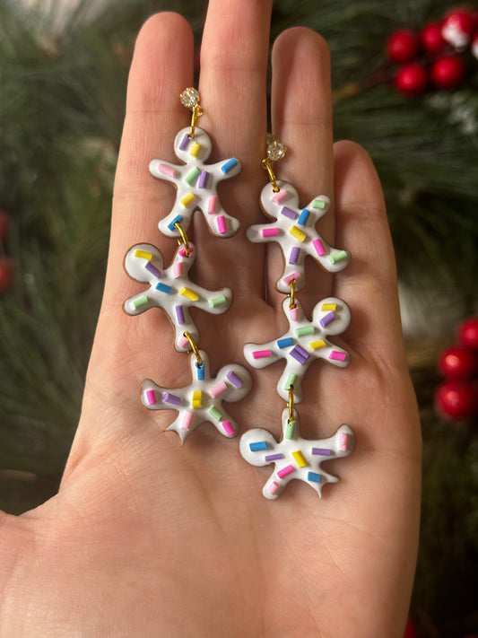 Sprinkle gingerbread men dangles