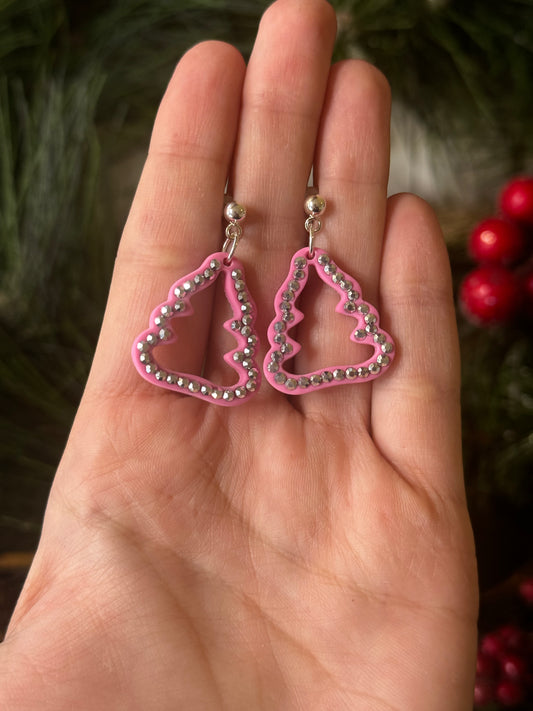 Pink crystal trees